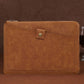 Frendorf | 11,6 Zoll Echtleder Reißverschluss Laptop Tablet Tasche, Für Macbook, Samsung, Lenovo, Sony, DELL Alienware, CHUWI, ASUS, HP 11,6 Zoll und kleinere Laptops (Braun)
