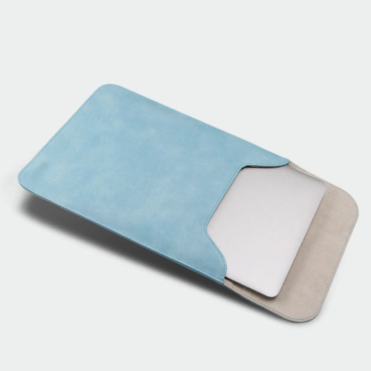 Frendorf | 11,6 Zoll PU + Nylon Laptop Tasche Hülle Notebook Tragetasche, Für MacBook, Samsung, Xiaomi, Lenovo, Sony, DELL, ASUS, HP (Blau)