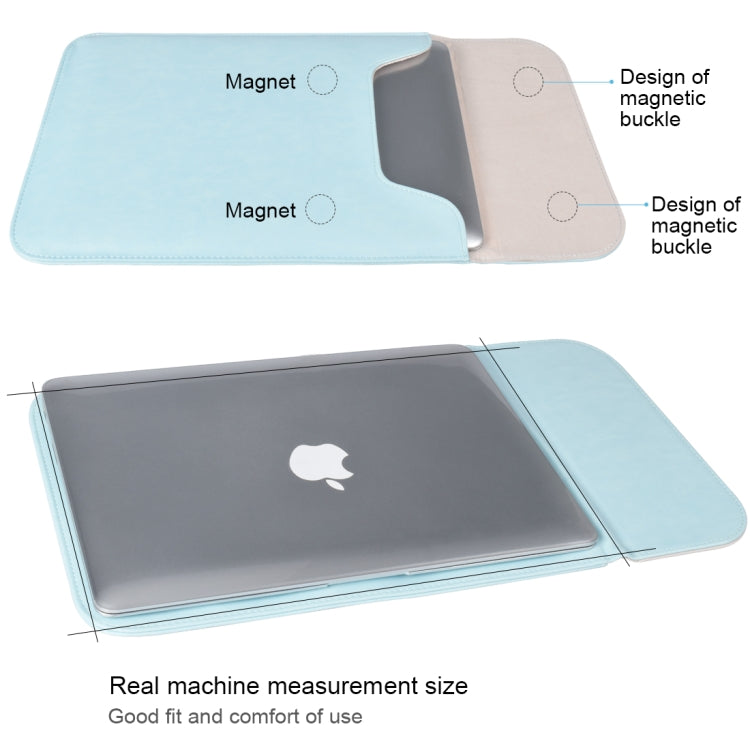 Frendorf | 13,3 Zoll PU + Nylon Laptop Tasche Hülle Sleeve Notebook Tragetasche, Für MacBook, Samsung, Xiaomi, Lenovo, Sony, DELL, ASUS, HP (Grau)