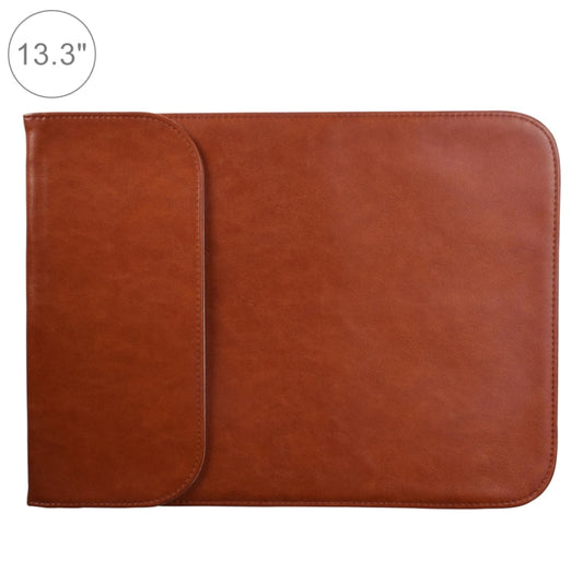 Frendorf | 13,3 Zoll PU + Nylon Laptop Tasche Hülle Notebook Tragetasche, Für MacBook, Samsung, Xiaomi, Lenovo, Sony, DELL, ASUS, HP (Rindsleder Gelb)