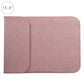 Frendorf | 15,4 Zoll PU + Nylon Laptop Tasche Hülle Notebook Tragetasche, Für MacBook, Samsung, Xiaomi, Lenovo, Sony, DELL, ASUS, HP (Pink)