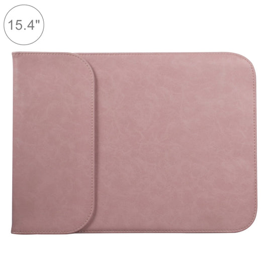 Frendorf | 15,4 Zoll PU + Nylon Laptop Tasche Hülle Notebook Tragetasche, Für MacBook, Samsung, Xiaomi, Lenovo, Sony, DELL, ASUS, HP (Pink)