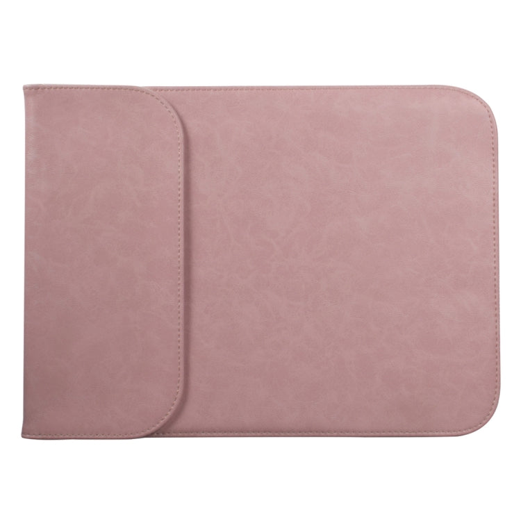 Frendorf | 15,4 Zoll PU + Nylon Laptop Tasche Hülle Notebook Tragetasche, Für MacBook, Samsung, Xiaomi, Lenovo, Sony, DELL, ASUS, HP (Pink)