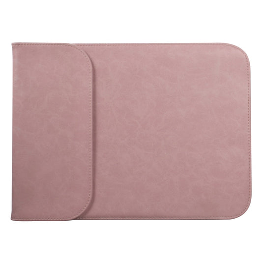 Frendorf | 15,4 Zoll PU + Nylon Laptop Tasche Hülle Notebook Tragetasche, Für MacBook, Samsung, Xiaomi, Lenovo, Sony, DELL, ASUS, HP (Pink)