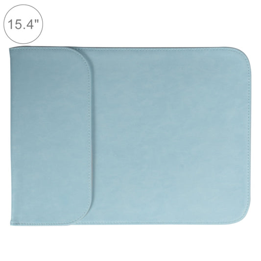 Frendorf | 15,4 Zoll PU + Nylon Laptop Tasche Hülle Notebook Tragetasche, Für MacBook, Samsung, Xiaomi, Lenovo, Sony, DELL, ASUS, HP (Blau)