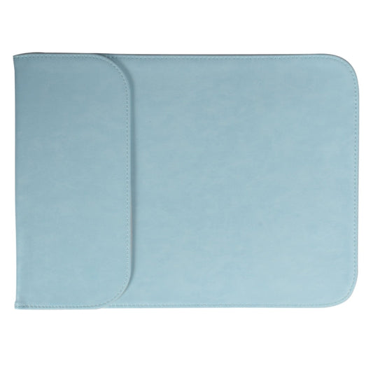 Frendorf | 15,4 Zoll PU + Nylon Laptop Tasche Hülle Notebook Tragetasche, Für MacBook, Samsung, Xiaomi, Lenovo, Sony, DELL, ASUS, HP (Blau)
