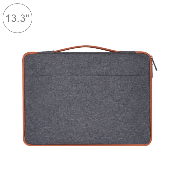 Frendorf | 13,3 Zoll Fashion Casual Polyester + Nylon Laptop Handtasche Aktentasche Notebookhülle, Für Macbook, Samsung, Lenovo, Xiaomi, Sony, DELL, CHUWI, ASUS, HP (Grau)