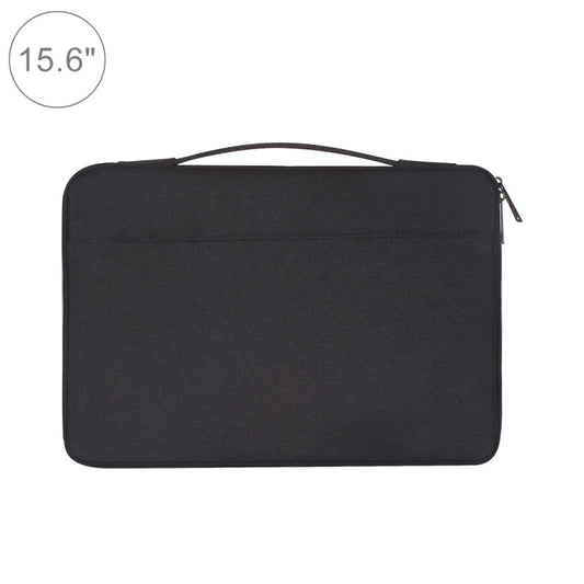 Frendorf | 15,6 Zoll Fashion Casual Polyester + Nylon Laptop Handtasche Aktentasche Notebook Hülle, Für Macbook, Samsung, Lenovo, Xiaomi, Sony, DELL, CHUWI, ASUS, HP(Schwarz)