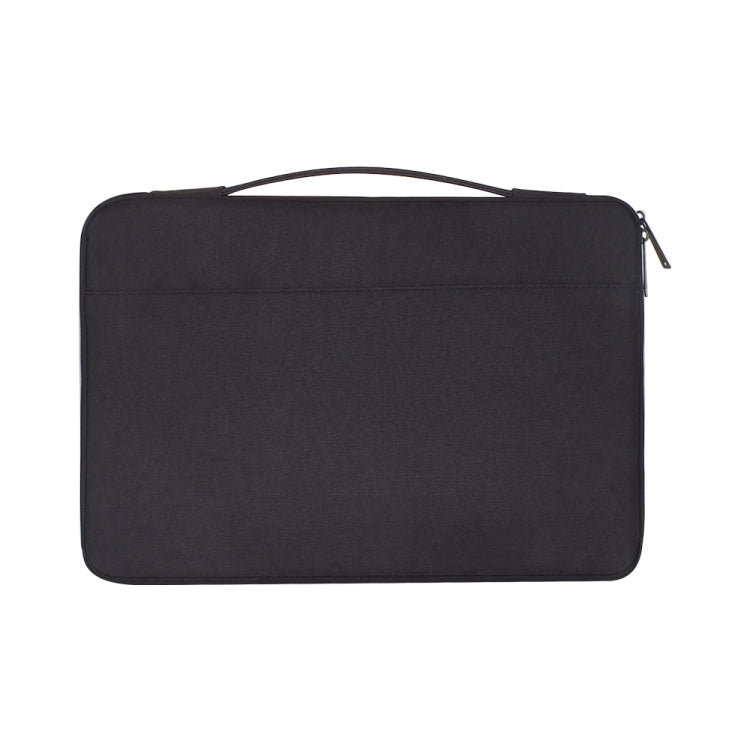 Frendorf | 15,6 Zoll Fashion Casual Polyester + Nylon Laptop Handtasche Aktentasche Notebook Hülle, Für Macbook, Samsung, Lenovo, Xiaomi, Sony, DELL, CHUWI, ASUS, HP(Schwarz)