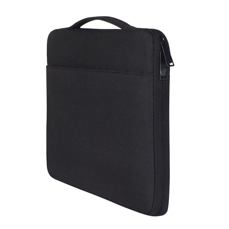 Frendorf | 15,6 Zoll Fashion Casual Polyester + Nylon Laptop Handtasche Aktentasche Notebook Hülle, Für Macbook, Samsung, Lenovo, Xiaomi, Sony, DELL, CHUWI, ASUS, HP(Schwarz)