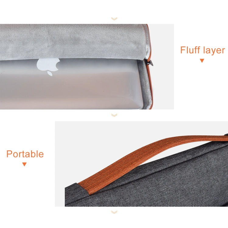 Frendorf | 15,6 Zoll Fashion Casual Polyester + Nylon Laptop Handtasche Aktentasche Notebook Hülle, Für Macbook, Samsung, Lenovo, Xiaomi, Sony, DELL, CHUWI, ASUS, HP(Schwarz)