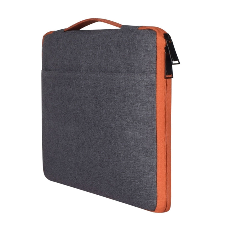 Frendorf | 15,6 Zoll Fashion Casual Polyester + Nylon Laptop Handtasche Aktentasche Notebook Hülle, Für Macbook, Samsung, Lenovo, Xiaomi, Sony, DELL, CHUWI, ASUS, HP(Grau)