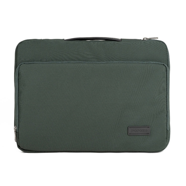 Frendorf | POFOKO E550 15,6 Zoll Tragbare Wasserdichte Polyester Laptop Handtasche (Grün)