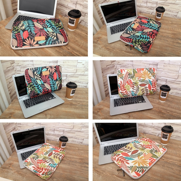 Frendorf | Lisen 6,0 Zoll Sleeve Case Bunte Blätter Reißverschluss Aktentasche Tragetasche für Amazon Kindle (Schwarz)