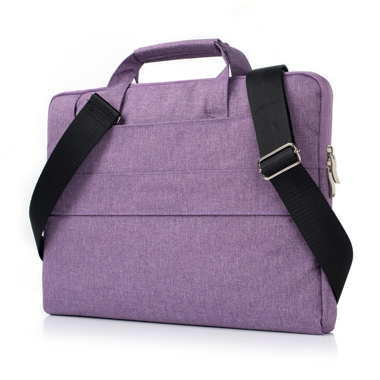 Frendorf | Tragbare Ein-Schulter-Handtasche mit Reißverschluss für Laptops, Für Macbook 15,4 Zoll und kleiner, Samsung, Lenovo, Sony, DELL Alienware, CHUWI, ASUS, HP (Lila)