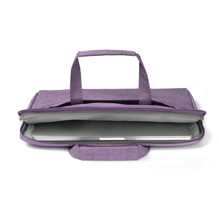 Frendorf | Tragbare Ein-Schulter-Handtasche mit Reißverschluss für Laptops, Für Macbook 15,4 Zoll und kleiner, Samsung, Lenovo, Sony, DELL Alienware, CHUWI, ASUS, HP (Lila)