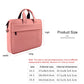 Frendorf | DJ03 Waterproof Anti-Kratzer Anti-Diebstahl Ein-Schulter Handtasche für 13,3 Zoll Laptops, mit Koffer-Gurt (Pink)