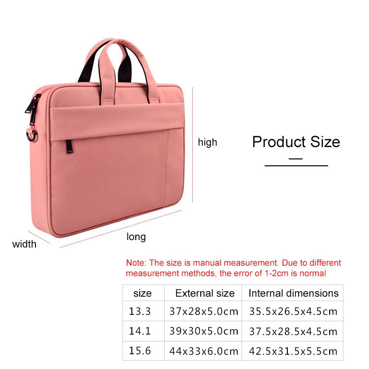 Frendorf | DJ03 Waterproof Anti-Kratzer Anti-Diebstahl Ein-Schulter Handtasche für 13,3 Zoll Laptops, mit Koffer-Gurt (Pink)