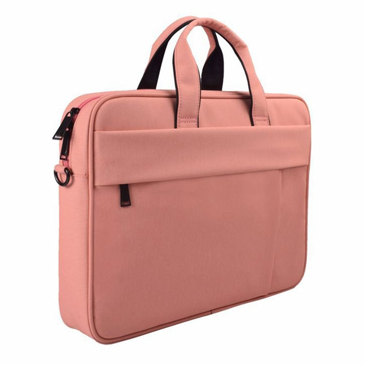 Frendorf | DJ03 Waterproof Anti-Kratzer Anti-Diebstahl Ein-Schulter Handtasche für 13,3 Zoll Laptops, mit Koffer-Gurt (Pink)