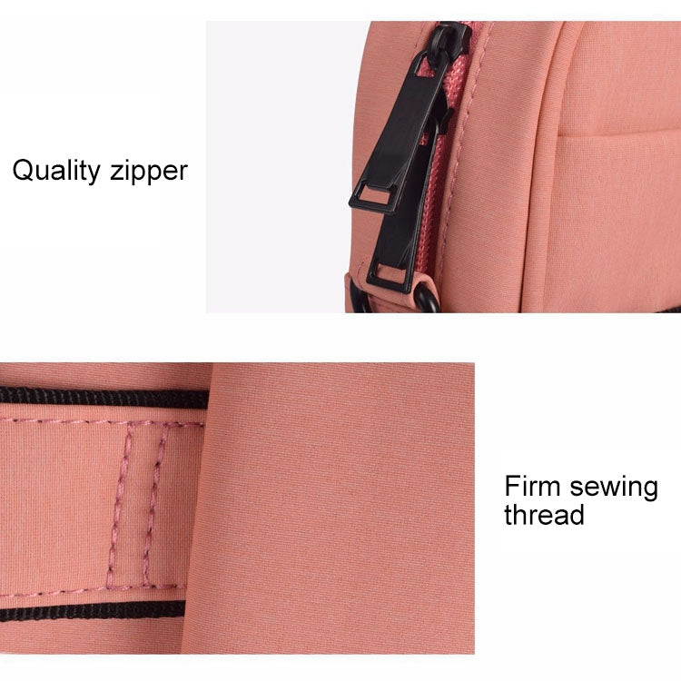 Frendorf | DJ03 Waterproof Anti-Kratzer Anti-Diebstahl Ein-Schulter Handtasche für 13,3 Zoll Laptops, mit Koffer-Gurt (Pink)