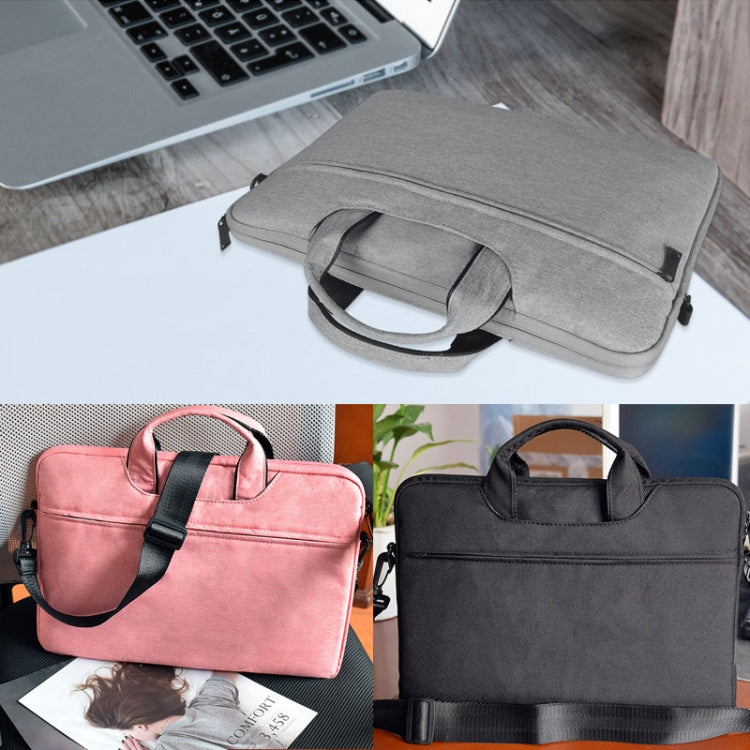 Frendorf | ST01S Wasserdicht Oxford Stoff Versteckte Tragbare Trage-One-Shoulder Handtasche für 14.1 Zoll Laptops (Hellgrau)