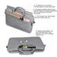 Frendorf | ST01S Wasserdicht Oxford Stoff Versteckte Tragbare Trage-One-Shoulder Handtasche für 14.1 Zoll Laptops (Hellgrau)