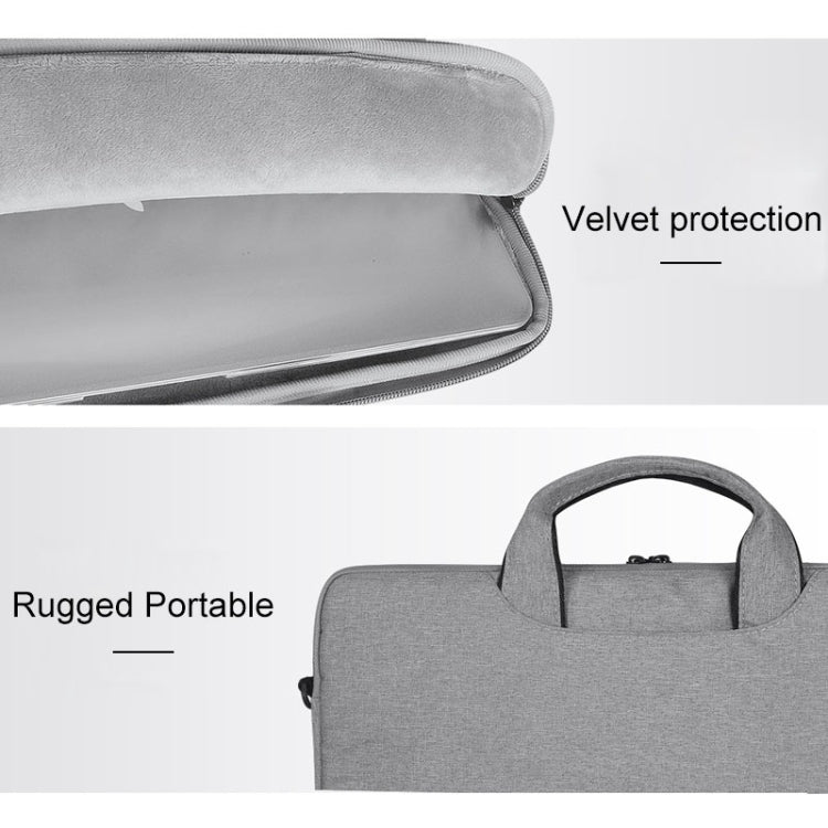 Frendorf | ST01S Wasserdicht Oxford Stoff Versteckte Tragbare Trage-One-Shoulder Handtasche für 14.1 Zoll Laptops (Hellgrau)