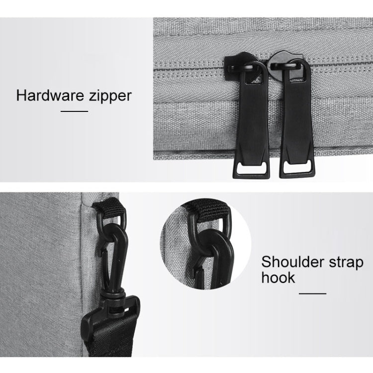 Frendorf | ST01S Wasserdicht Oxford Stoff Versteckte Tragbare Trage-One-Shoulder Handtasche für 14.1 Zoll Laptops (Hellgrau)