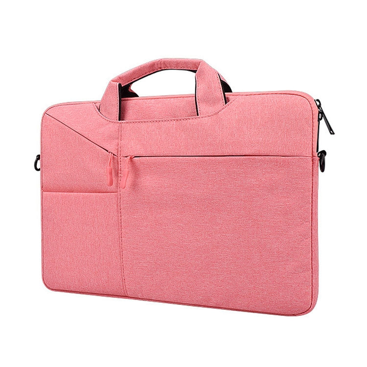 Frendorf | ST02S wasserdicht reißfest versteckter tragbarer Gurt Ein-Schulter-Handtasche für 13,3 Zoll Laptops mit Kofferband (Rosa)