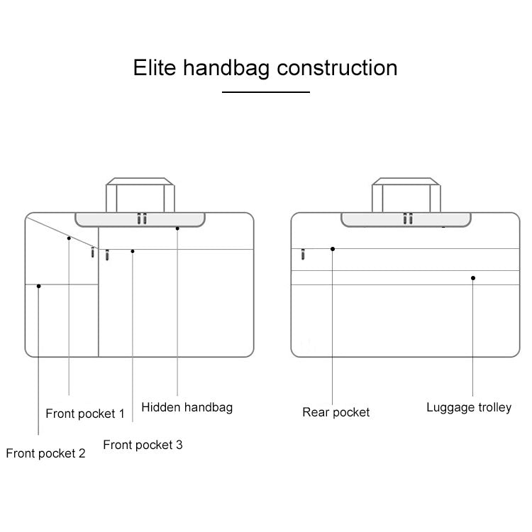 Frendorf | ST02S wasserdicht reißfest versteckter tragbarer Gurt Ein-Schulter-Handtasche für 13,3 Zoll Laptops mit Kofferband (Rosa)