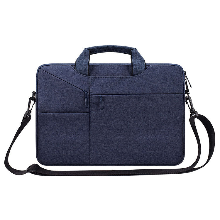 Frendorf | ST02S Wasserdicht Reißfest Versteckte Tragbare Schultertasche für 13,3 Zoll Laptops, mit Koffergurt (Navy Blau)