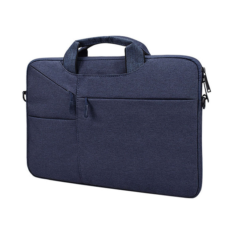 Frendorf | ST02S Wasserdicht Reißfest Versteckte Tragbare Schultertasche für 13,3 Zoll Laptops, mit Koffergurt (Navy Blau)