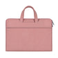 Frendorf | ST06 Wasserdichtes PU-Leder Reißverschluss Versteckte Tragbare Schultertasche für 14,1 Zoll Laptops, mit Koffer-Gürtel (Rosa)