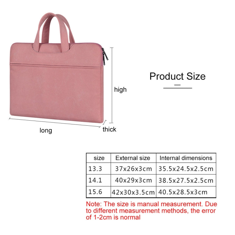 Frendorf | ST06 Wasserdichtes PU-Leder Reißverschluss Versteckte Tragbare Schultertasche für 14,1 Zoll Laptops, mit Koffer-Gürtel (Rosa)