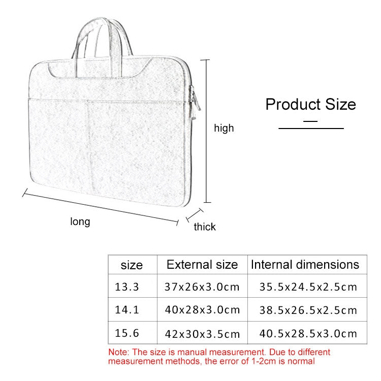 Frendorf | ST06S Wasserdichtes PU-Leder Reißverschluss Versteckte Tragbare Schultertasche für 14,1 Zoll Laptops, mit Magic Stick & Koffer-Gurt (Hellgrau)