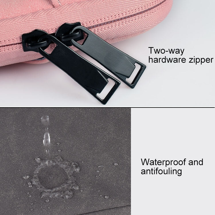 Frendorf | ST06S Wasserdichtes PU-Leder Reißverschluss Versteckte Tragbare Schultertasche für 14,1 Zoll Laptops, mit Magic Stick & Koffer-Gurt (Hellgrau)