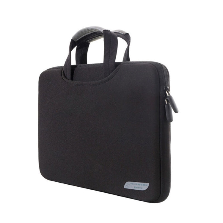 Frendorf | 12 Zoll Tragbare Atmungsaktive Handheld Sleeve Tasche für MacBook, Lenovo und andere Laptops, Größe: 32x21x2cm (Schwarz)