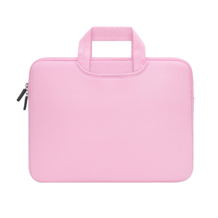 Frendorf | 13,3 Zoll tragbare luftdurchlässige Handheld-Hülle für MacBook Air / Pro, Lenovo und andere Laptops, Größe: 34x25,5x2,5cm (Pink)