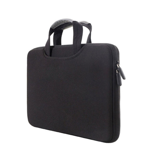 Frendorf | 15,4 Zoll Tragbar Luftdurchlässig Handheld Sleeve Tasche für MacBook Air / Pro, Lenovo und andere Laptops, Größe: 38x27,5x3,5cm (Schwarz)