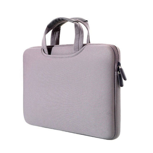 Frendorf | 15,4 Zoll Tragbare Atmungsaktive Handheld Sleeve Tasche für MacBook Air / Pro, Lenovo und andere Laptops, Größe: 38x27,5x3,5cm (Grau)