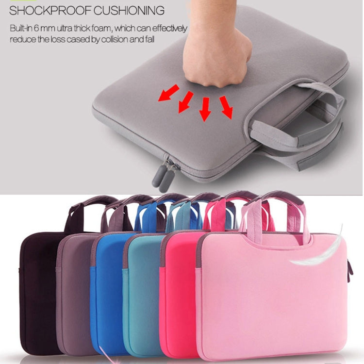 Frendorf | 15,4 Zoll Tragbare Luftdurchlässige Handheld Sleeve Tasche für MacBook Air / Pro, Lenovo und andere Laptops, Größe: 38x27,5x3,5cm (Pink)