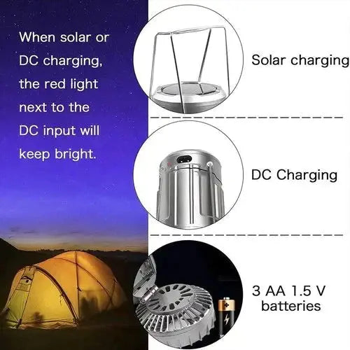Frendorf | LED-Campinglampe mit Ventilator und Powerbank-Funktion