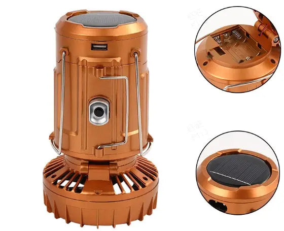 Frendorf | LED-Campinglampe mit Ventilator und Powerbank-Funktion