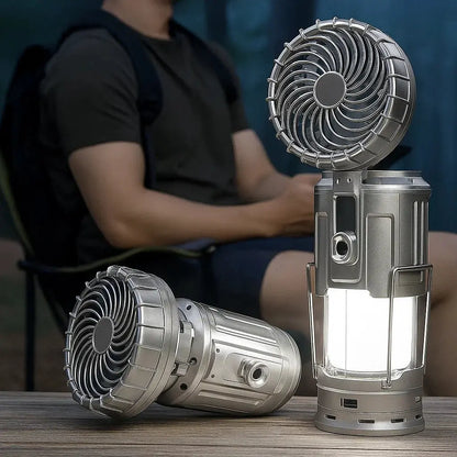 Frendorf | LED-Campinglampe mit Ventilator und Powerbank-Funktion