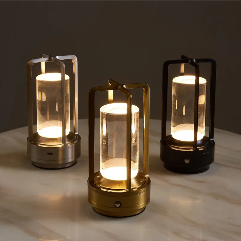 Frendorf | Lumina | Drahtlose LED-Tischlampe | Touch-Dimmung | Aufladbar | Stimmungsvolle Beleuchtung
