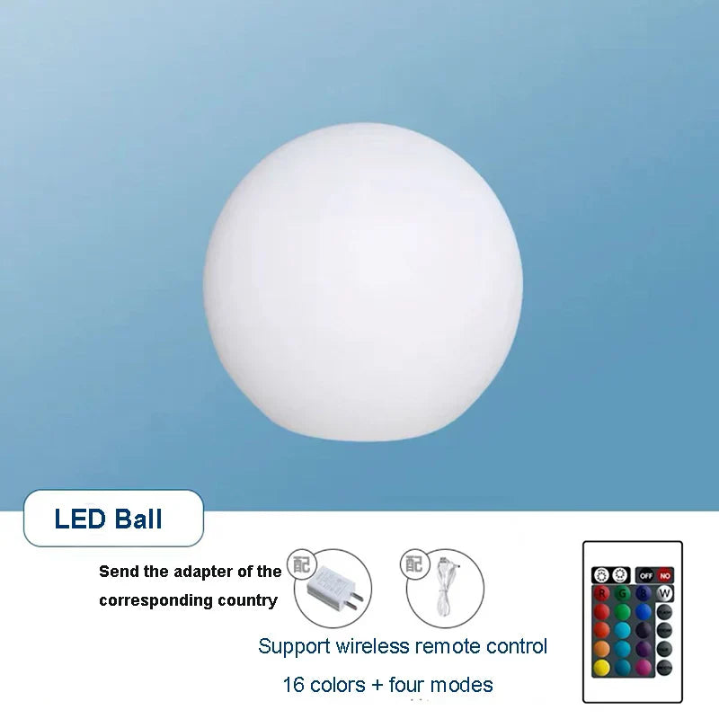 LED Ball Lampe - Donn - Wiederaufladbar - Wasserdicht - Für drinnen & draußen