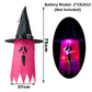 LED Halloween Dekoration Blinkendes Licht Gypsophila Geist Festival Verkleiden Leuchtender Zauberer Geist Hut Lampe Dekor Hängende Laterne