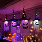 LED Halloween Dekoration Blinkendes Licht Gypsophila Geist Festival Verkleiden Leuchtender Zauberer Geist Hut Lampe Dekor Hängende Laterne