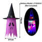 LED Halloween Dekoration Blinkendes Licht Gypsophila Geist Festival Verkleiden Leuchtender Zauberer Geist Hut Lampe Dekor Hängende Laterne