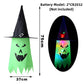 LED Halloween Dekoration Blinkendes Licht Gypsophila Geist Festival Verkleiden Leuchtender Zauberer Geist Hut Lampe Dekor Hängende Laterne